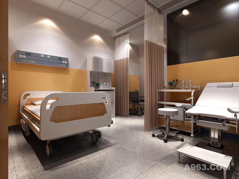 现代风格生活化病房设计