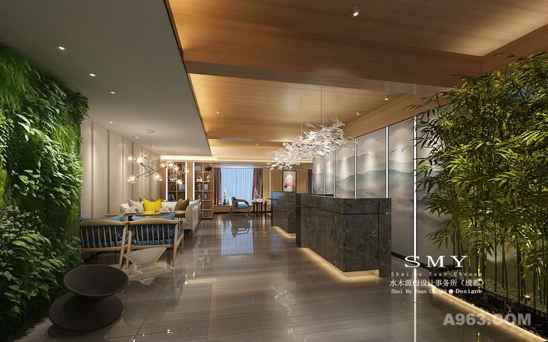 成都3000平米的酒店设计效果图—水木源创设计