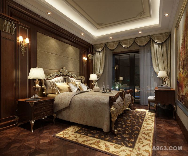 九龙仓兰宫别墅项目装修欧式新古典风格设计，上海腾龙别墅设计作品，欢迎品鉴