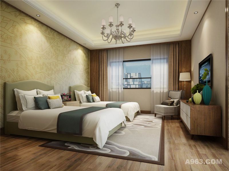上海浦东源水别墅新中式风格设计方案，上海腾龙别墅设计师刁振英作品，欢迎品鉴！