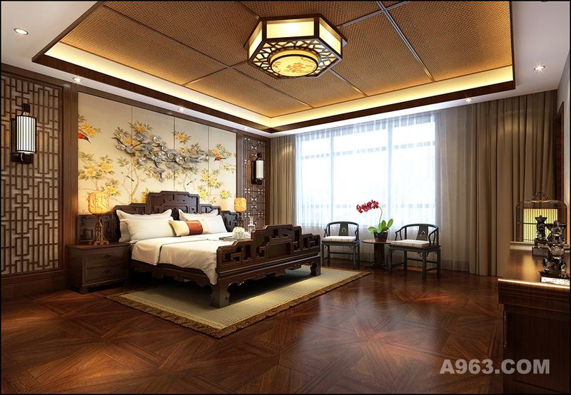 宝华源墅别墅项目装修中式风格设计，上海腾龙别墅设计作品，欢迎品鉴
