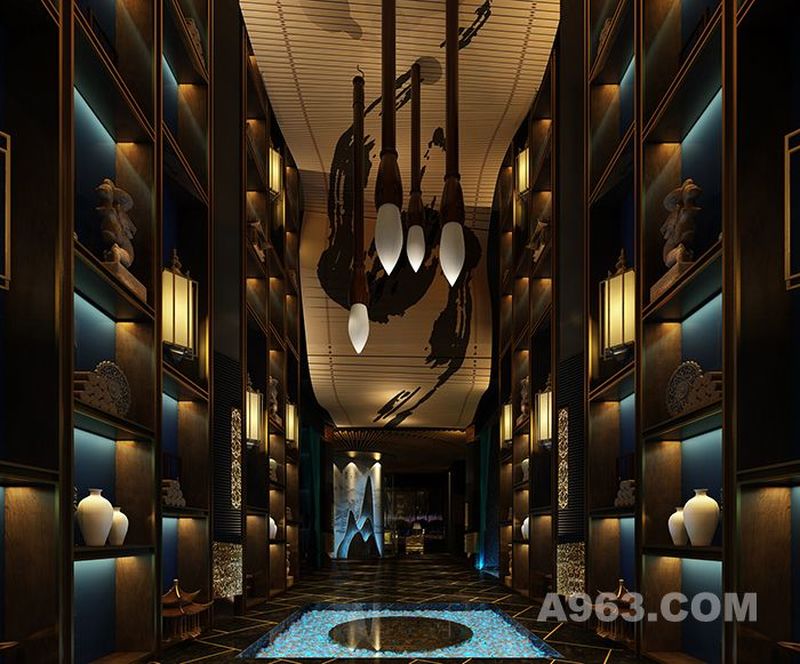 AM设计 — 北京紫羿汇顶级会所大堂设计