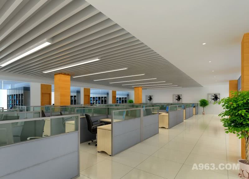 金德威科技园办公楼装修设计案例-重庆办公楼装饰设计