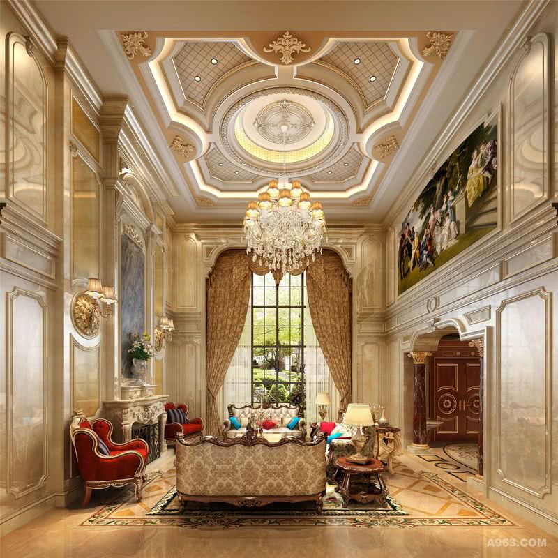 1000平豪宅项目装修欧式古典风格设计，上海腾龙别墅设计总监设计师郭建作品，欢迎品鉴