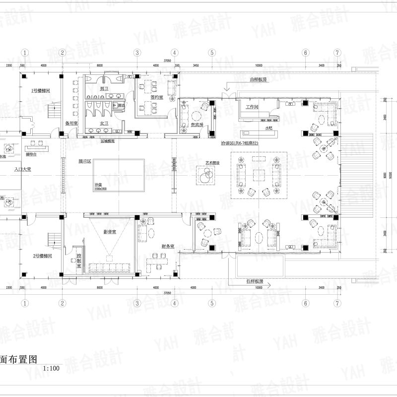 YAH | 深圳雅合深化设计 -- 售楼部销售中心项目案例图 -- 施工图