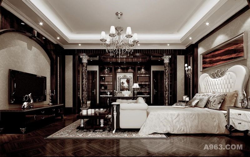 主卧室在别墅设计中功能性与舒适度尤为重要