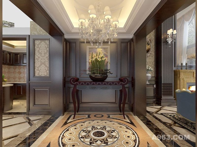 保利叶语别墅项目装修欧式古典风格设计，上海腾龙别墅设计作品，欢迎品鉴