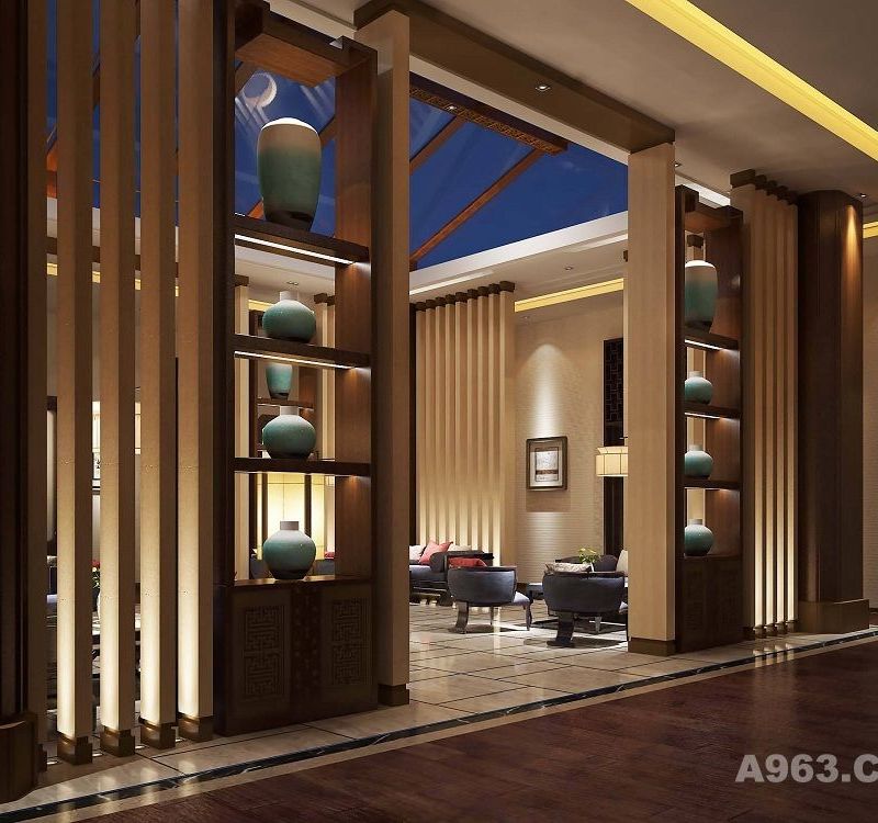 广元新中式风格酒店设计-水木源创-情侣主题酒店设计