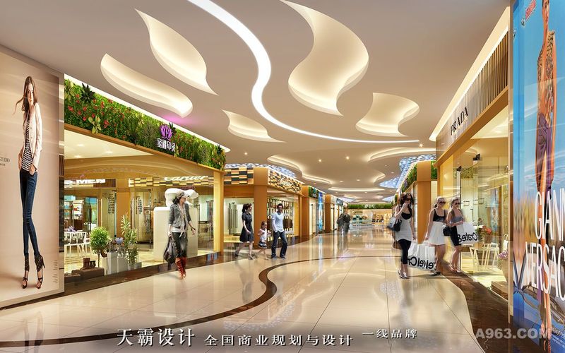 杭州商场设计方案由广东天霸设计创作更具创意与潜力
