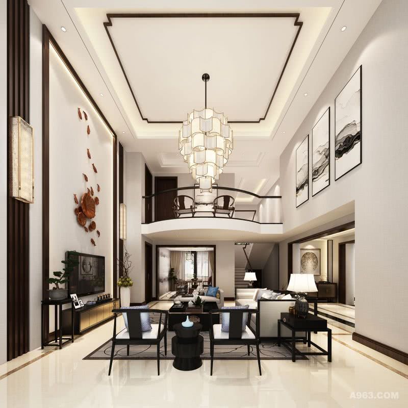 上海蓝堡别墅项目装修设计案例展示，上海腾龙别墅设计师许文斌作品，欢迎品鉴