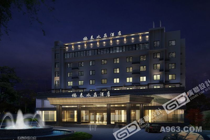 大邑楠泰简单大气的水晶风格酒店-成都酒店设计案例