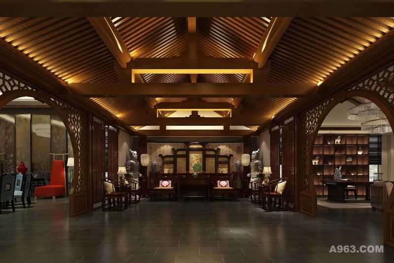 中式风格别墅设计案例展示，上海腾龙别墅设计师作品，欢迎品鉴