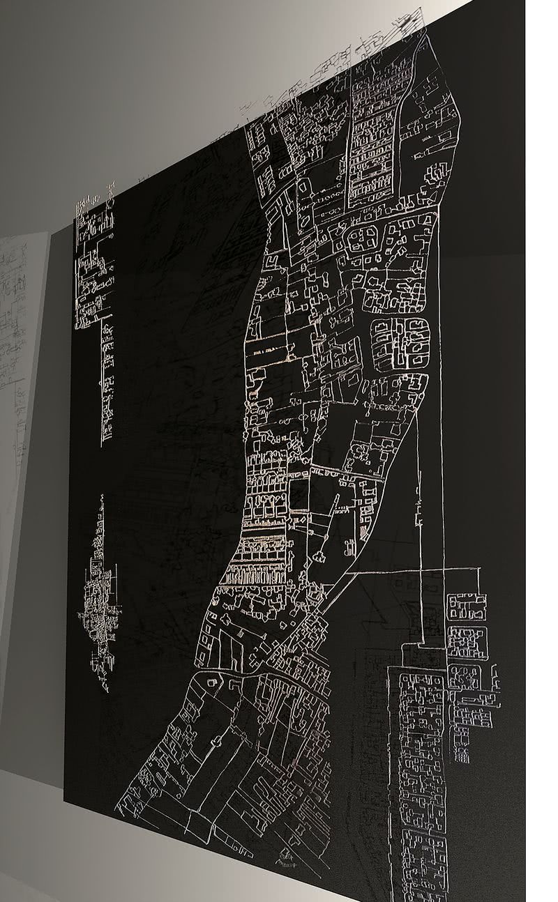 中远海运艺术品项目之《海纳·集》（材质：铜）设计效果图（侧面）