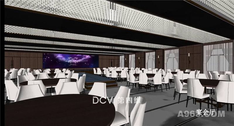 西安特色餐饮空间设计公司打造-艾美酒店餐厅宴会厅