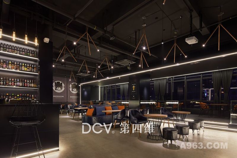 西安-酵徒精酿啤酒馆复合式餐厅室内装修设计