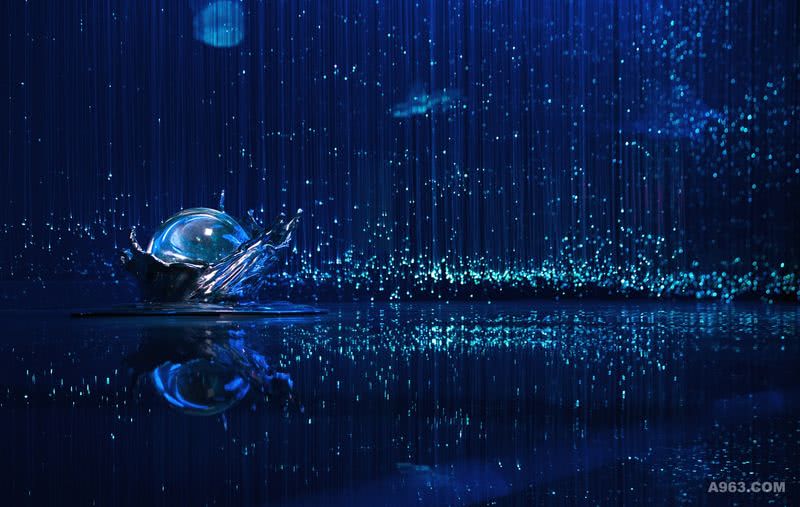 水晶宫之龙生九子：
地面上水花托起的九颗龙珠中，可以看到龙生九子的故事，让人沉醉在故事中，浮想联翩。