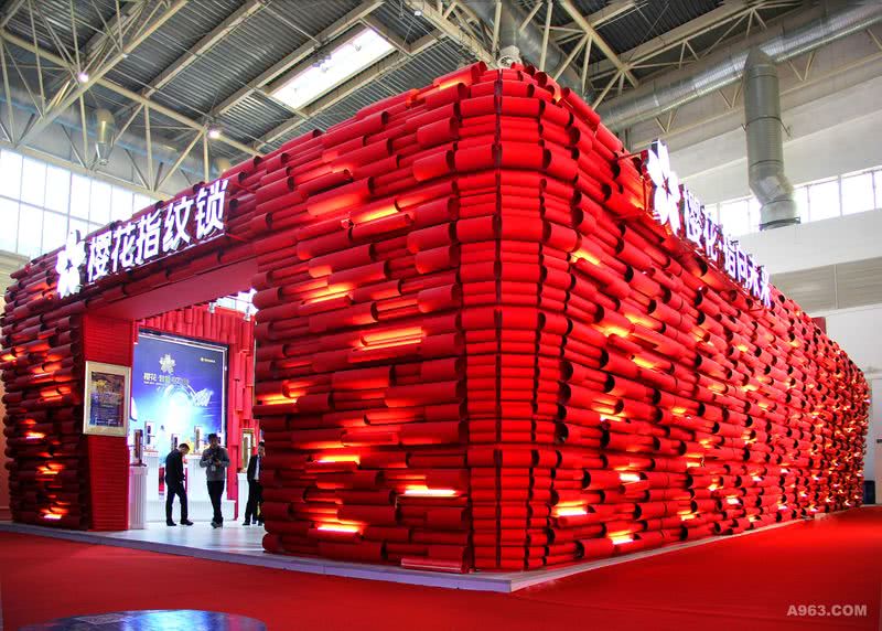 樱花指纹锁2017年3月北京建材展“智巢”品牌展外观设计