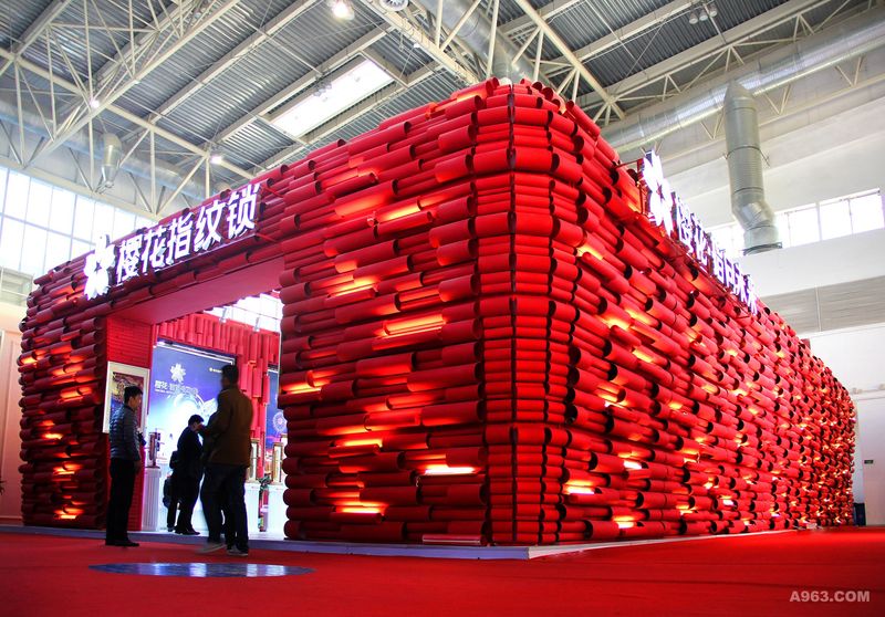 樱花指纹锁2017年3月北京建材展“智巢”品牌展外观设计