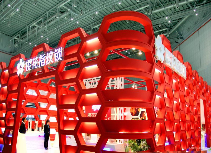 樱花指纹锁2018年3月上海国际建筑装饰建博会外观设计