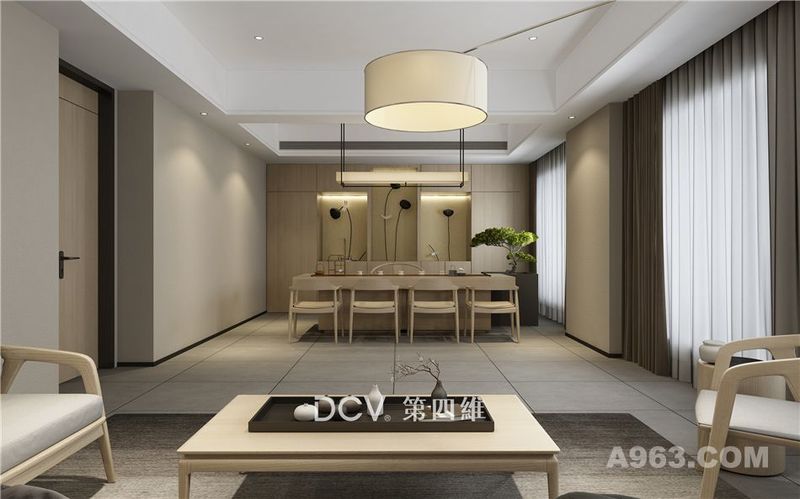 西安DCV第四维出品-永济商务办公会所室内设计