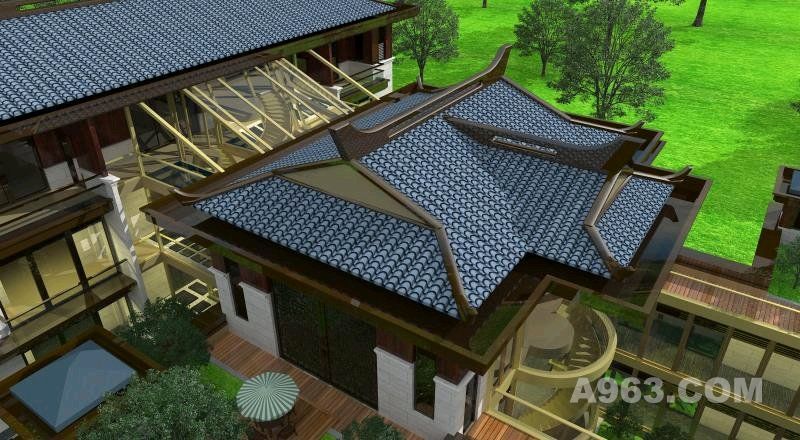 中国院子，新中式大宅设计，狮子座建筑设计
