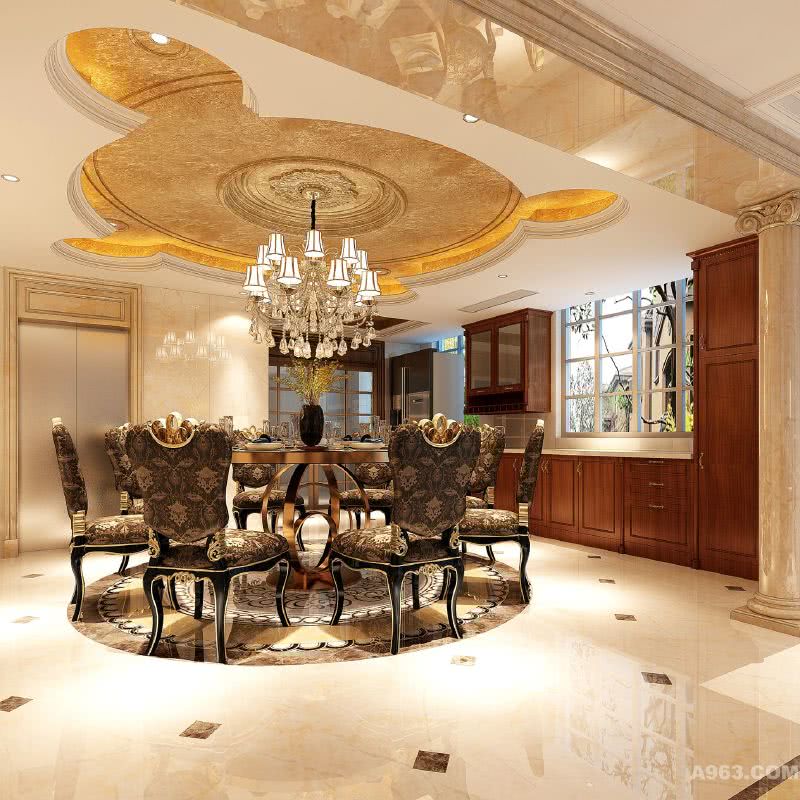 中金海棠湾550平别墅欧式新古典风格设计