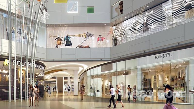 青岛卓越大融城商业空间设计创新：加入丰富色彩