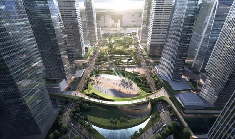 珠海横琴万象世界城市综合体设计要点：因势利导、山水交融