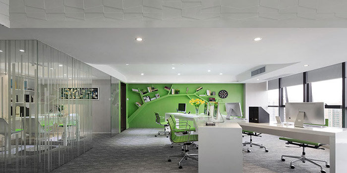 【办公室案例】办公室装修设计，打造一个积极向上的工作空间！