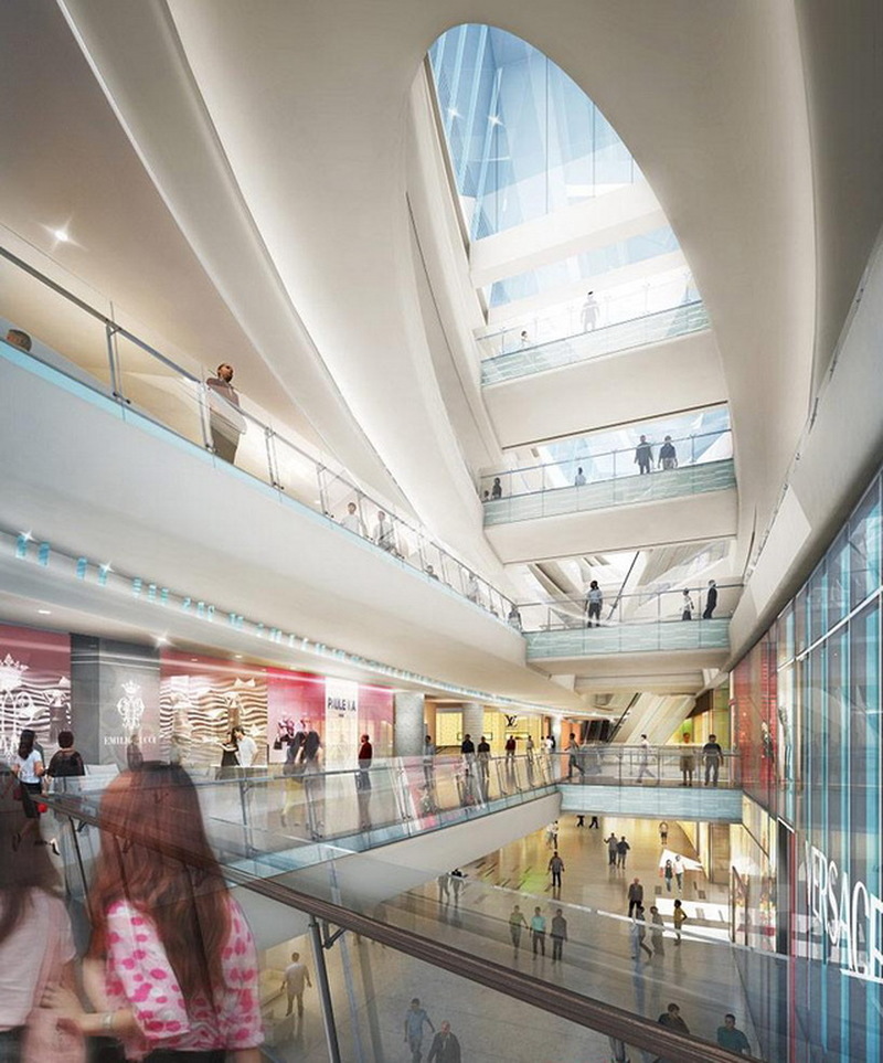 现代购物中心设计效果图：中国国际贸易中心效果图