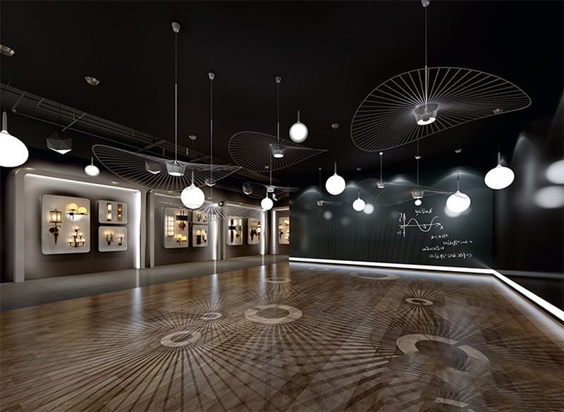 博汇灯饰公司展厅设计效果图