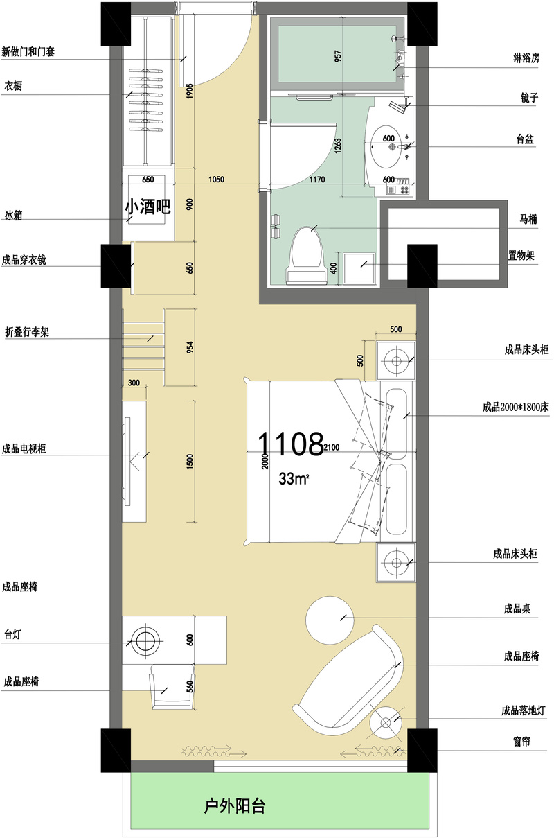 上海马勒别墅2号楼客房平面布置图