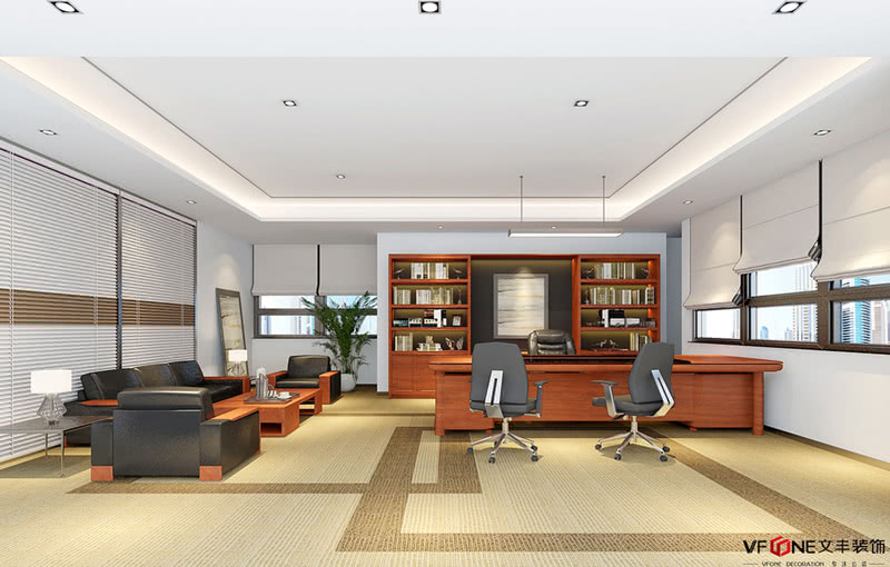 福田办公室装饰设计——经理办公室装修效果图