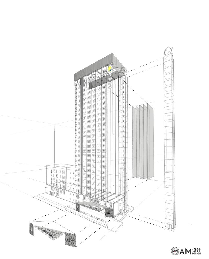 雷雨明|西安金磐酒店设计结构分析