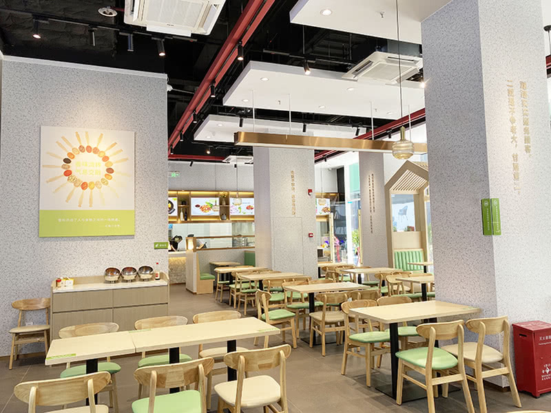 深圳快餐厅品牌设计汇钰二食堂餐饮空间设计-品深餐饮设计项目