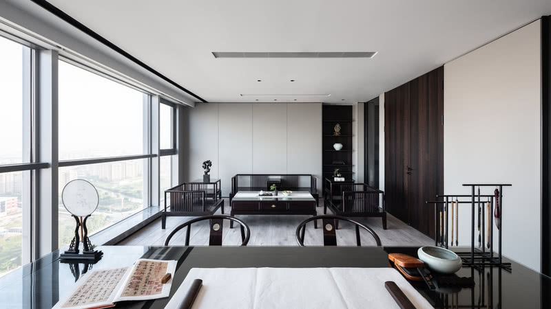 办公室1，中国式的风雅日常，为会客体验更增一份优雅与闲适。