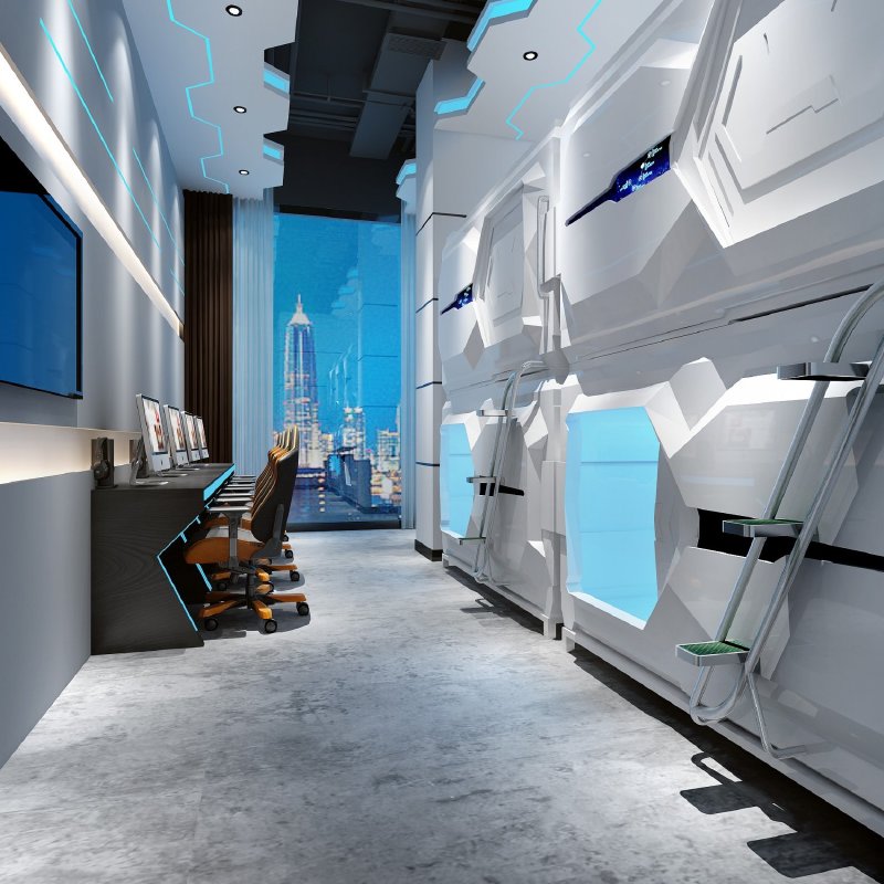 太空舱电竞酒店设计案例分享|重庆电竞酒店设计