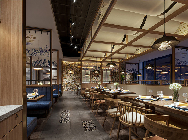 杭州品尚设计︱杭州铁定鲜海鲜餐厅设计