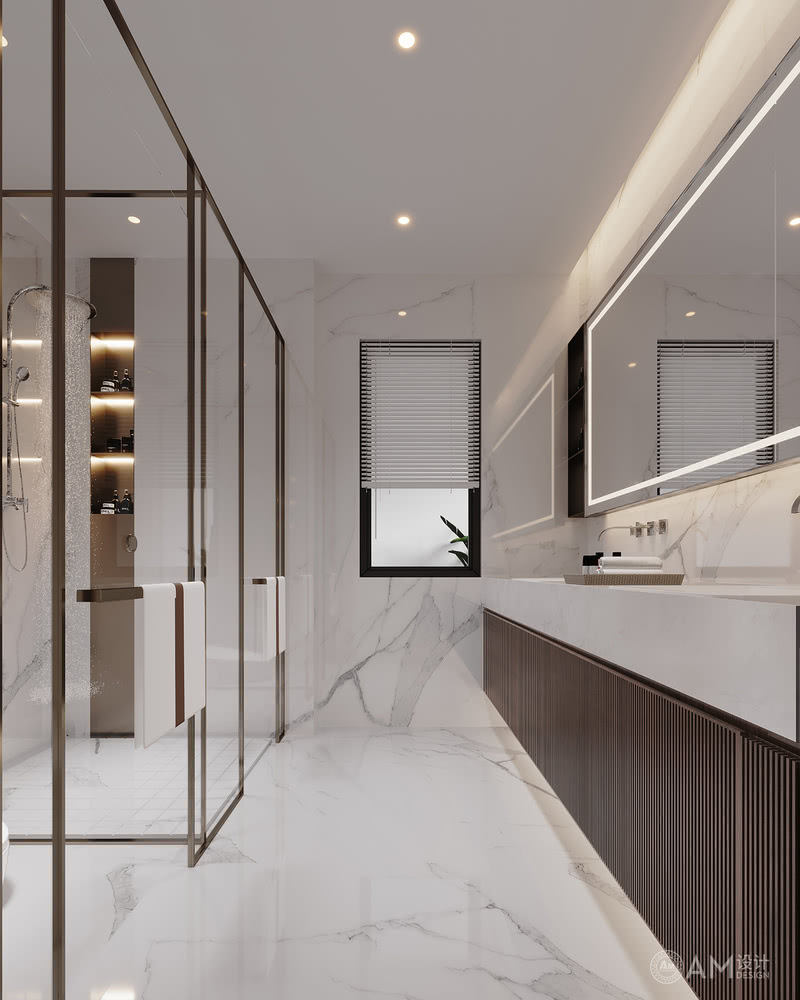 AM设计 | 陕西商洛私人豪宅卫生间设计