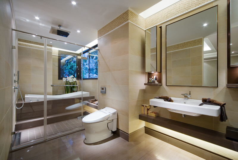 卫生间空间利用率大，浴缸的设计可以使屋主在忙碌了一天之后可以洗去一天的疲惫