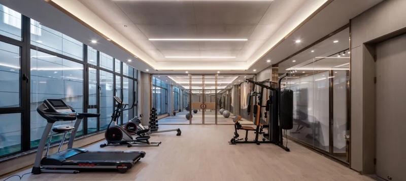 健身房将现代的设计元素与创新相结合，使空间更为通透，又不失中式韵味。



平面分析 | Layout Analysis