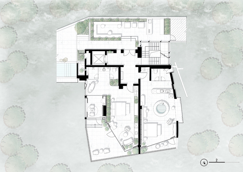 B5三层平面图 The Third Floor Plan ©USUAL Studio