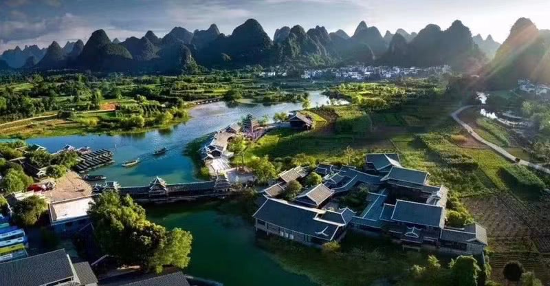 Aerial Photography of Yangshuo County
