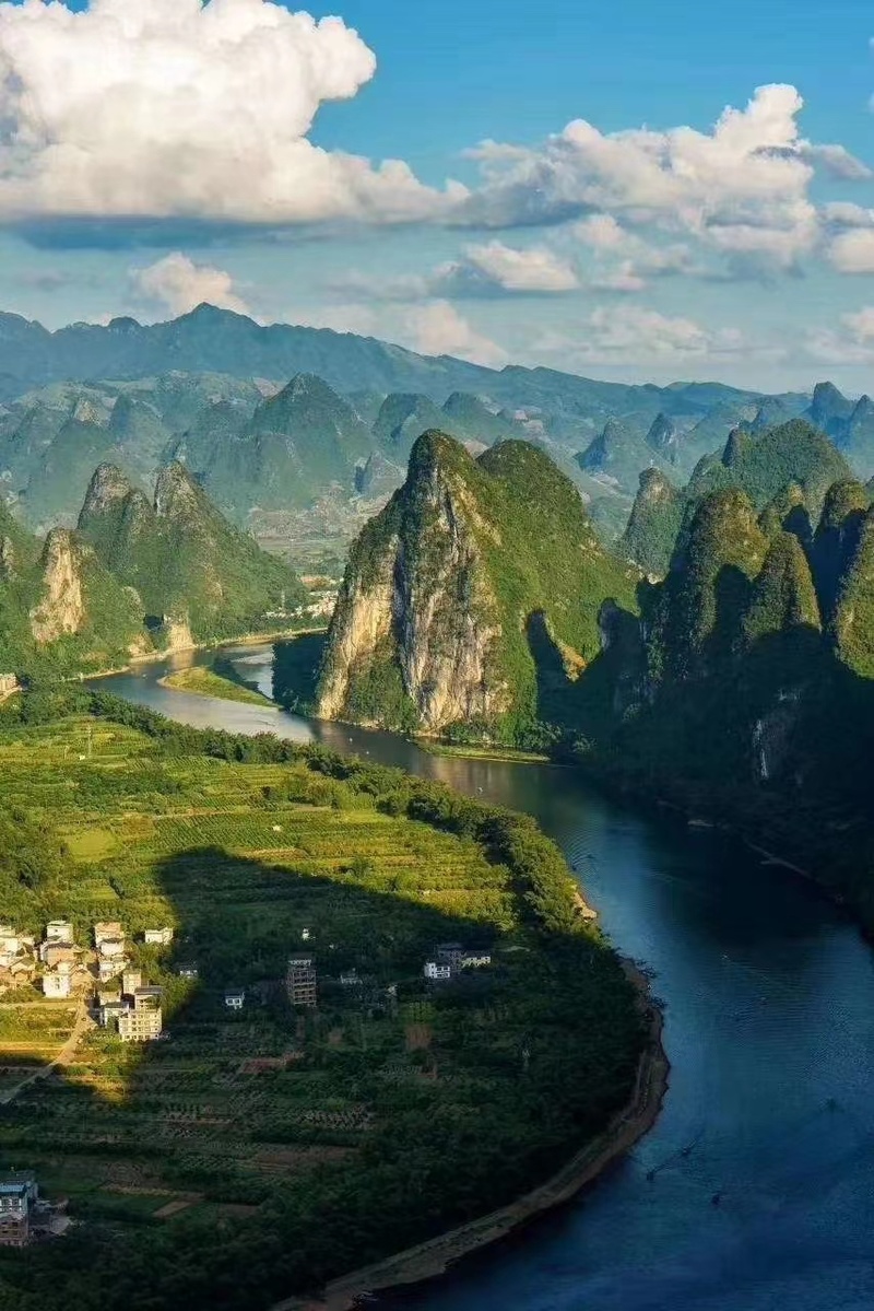 Aerial Photography of the Lijiang River