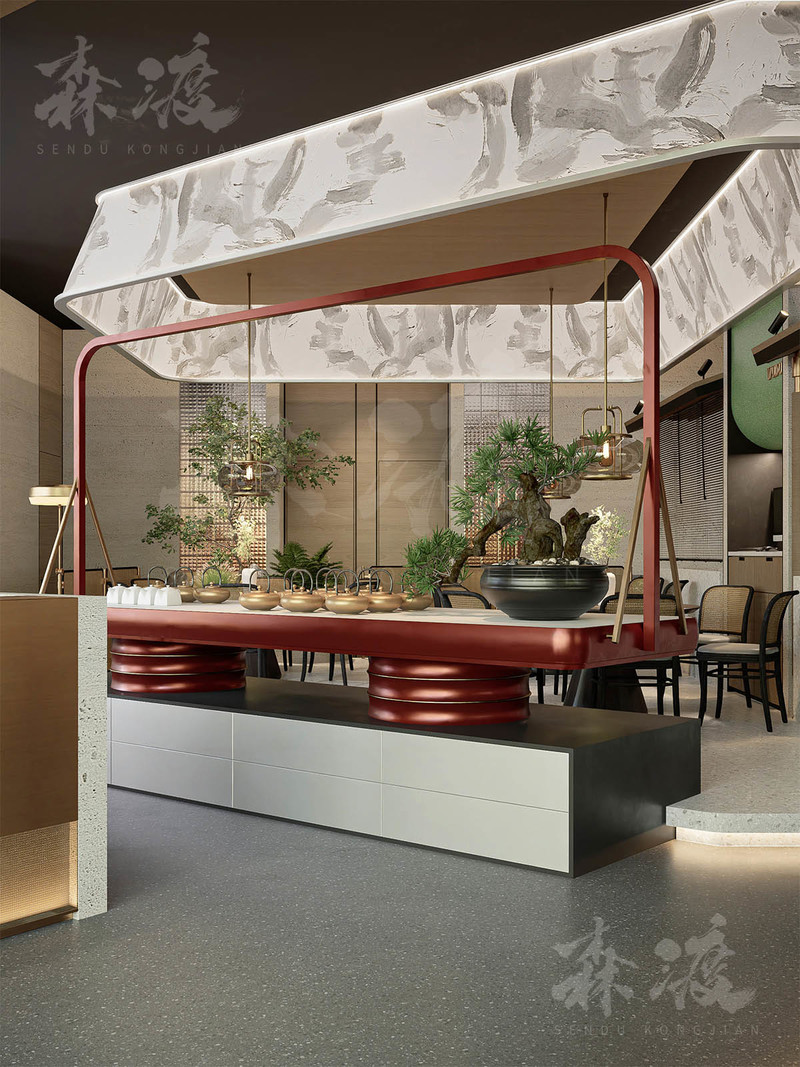 森渡空间设计- 渝月.川菜馆设计-中餐厅设计