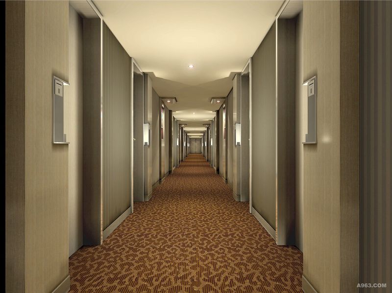 酒店客房层走廊