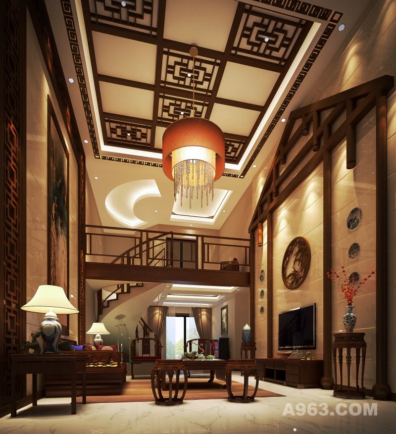 中式客厅设计
