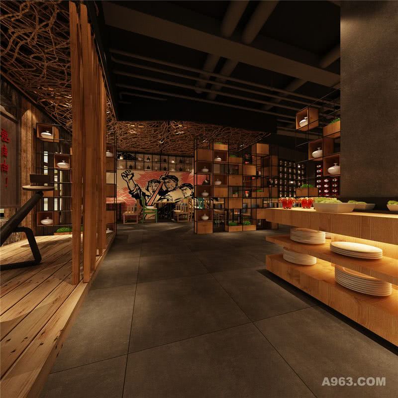 上海勃朗连锁餐饮设计作品-洛阳年代公社主题餐厅设计案例-7080年代特色餐厅设计