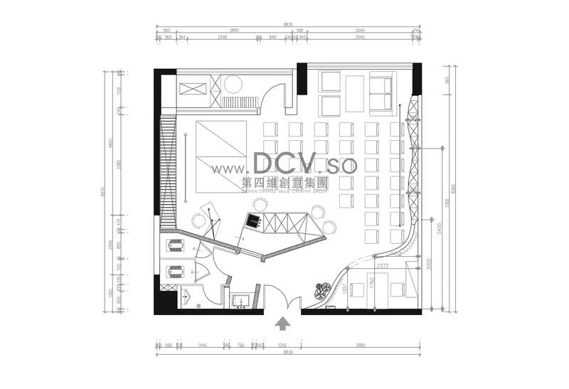 西安-DCV创意集团复古怀旧多功能厅设计