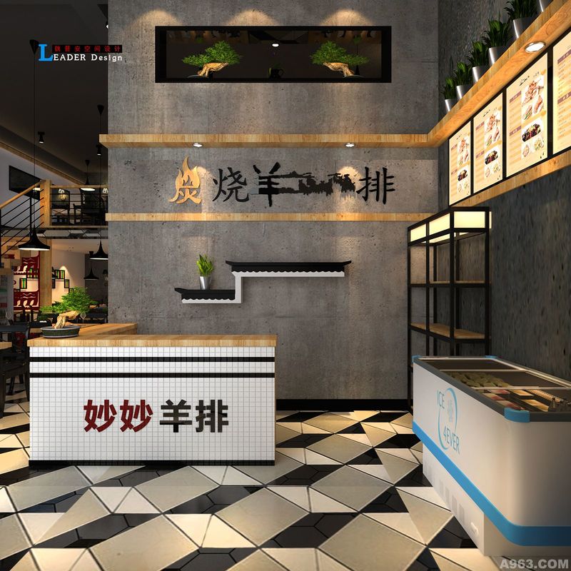 广东省湛江市现代LOFT复古风格羊排店     室内设计  唐山室内设计  餐饮设计  室内设计师